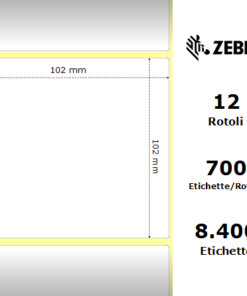 Zebra etichette adesive Z-Perform 1000D 102x102 f25