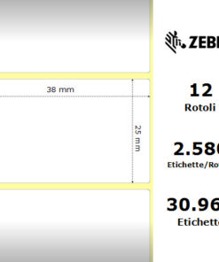 Alternative view of Zebra etichette termiche Z-Perform 1000D 38x25 f25