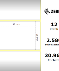 Alternative view of Zebra etichette termiche Z-Perform 1000D 38x25 f25