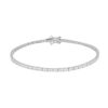 Bracciale tennis carré Infinity Line in Argento