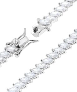 Bracciale tennis Marquise Scintilla Pura in Argento