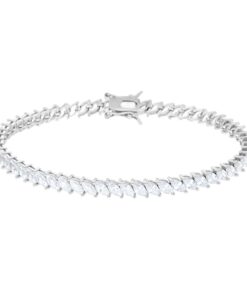Bracciale tennis Marquise Scintilla Pura in Argento