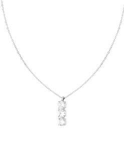 Parure Trilogy "Luce Pura" in Argento 925 e Moissanite