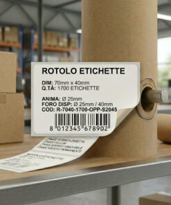 Rotolo etichette 70x40x1700