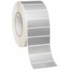 Rotolo etichette 38x19 in poliestere argentato f40