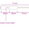 Rotolo etichette adesive per gioielli 71x8