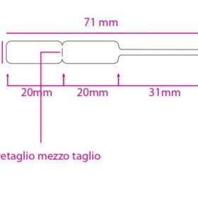 Rotolo etichette adesive per gioielli 71x8