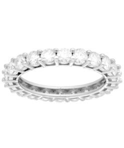 Anello Eternity in Argento 925 e Moissanite